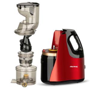 Extracteur de jus lent AKANE 150W, faible bruit, système de pressage à froid à large goulotte avec extraction à 75 tr/min pour des jus et des boissons fluides - Product Image 2