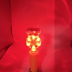 Luz de Advertencia Intermitente LED Roja con Energía Solar, Soporte Ajustable, Baliza de Seguridad Vial para Construcción en Carreteras - Product Image 5