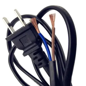 2-kawat perlengkapan listrik Nema 5-15p untuk iec C13 AC kabel listrik kabel ekstensi kabel daya