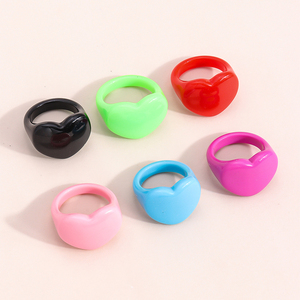 Cincin Plastik Warna Solid Sederhana dan Minimalis, Laris Manis - Product Image 3