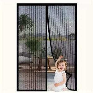Cortina de puerta antipolvo para mosquitera, mosquitera de nailon, Rollo fácil, mosquitera magnética muy atractiva y moderna, gran oferta - Product Image 4