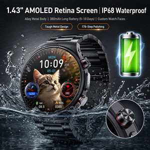 Hochwertige Smartwatch zur Gesundheitsüberwachung mit BMI-, Körperfett-, HRV- und Temperaturmessung für Wellness-Check zu Hause - Product Image 6