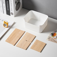 Boîte de rangement de bureau en PP, organisateur de bureau multifonctionnel, fournitures de bureau, boîte de rangement pour télécommande, porte-stylo, écologique, moderne