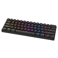 Clavier mécanique filaire ultra-compact 61 touches 60% avec rétroéclairage RVB et touches multimédias – Offre Spéciale