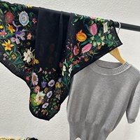 Direct van de fabriek: 65*65cm zijden sjaals & shawls, designer dames nekdoek, foulard, op maat bedrukt vierkant sjaaltje voor vrouwen