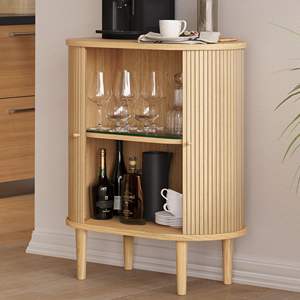Combohome Armoire de <span class=keywords><strong>bar</strong></span> 28 ''avec rangement et étagères-Armoire de buffet <span class=keywords><strong>bar</strong></span> à café et à vin avec rangement - Product Image 4