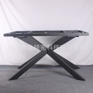 ขาโต๊ะเหล็กทรงโมเดิร์น สีดำ ทำจากเหล็กคาร์บอน ขนาด 1250x700x720 มม. แข็งแรงทนทาน สำหรับใช้งานเชิงพาณิชย์ - Product Image 3