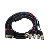 Cable de Conexión Personalizado DB9 a BNC Macho, Arnés de Cableado de Señal de Video para Cámara CCTV