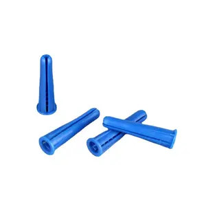 High quality plastic expansion wall plug with threaded plastic cone anchor