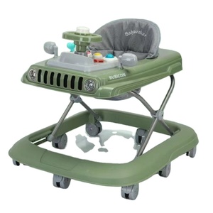 Trotteur réglable en usine pour tout-petits, <span class=keywords><strong>chariot</strong></span> d'apprentissage et de marche avec cadre en plastique pliable, jouets pour enfants de 0 à 3 ans - Product Image 1