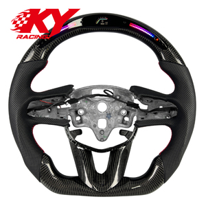 Volante Deportivo Personalizado con Pantalla LED de Fibra de Carbono para Cadillac CT4 CT4-V CT5 CT5-V 350T XT4 Blackwing CTS ATS, con Opción de Calefacción - Product Image 1