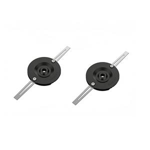 Replacement Trimmer Head Blade Set 2 pack for AFS 23-37 Strimmer RSAFS-23 Black with Metal Blade, Cap, Blade Holder - Product Image 1