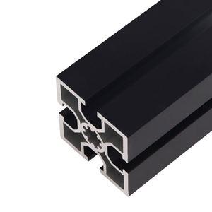 Profilé en T en alliage d'aluminium série 6000 industriel, norme nationale 5050L, noir épaissi 50x50, accessoires de profilés de cadre - Product Image 2