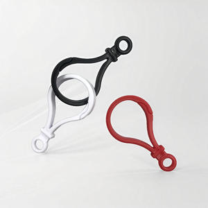 พวงกุญแจแบบวงกลมทำจากพลาสติกเรซิ่นชนิดไม่ถักทอ พร้อมตัวล็อคแบบก้ามปู สำหรับเครื่องประดับและตุ๊กตาขนนุ่ม ฤดูใบไม้ผลิ 2025 - Product Image 3