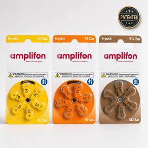 Personnalisation en gros d'accessoires de piles pour aides auditives sans mercure brevetées, piles <span class=keywords><strong>Amplifon</strong></span> avec boîtes - Product Image 5