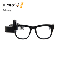 Lunettes intelligentes AR à faible consommation d'énergie LILYGO T-Glass, résolution 294x126, IMU 6 axes + RTC, horloge en temps réel, commande vocale + boutons tactiles