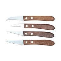 Vente chaude Mini Fruit Spéléologie Set Acier et Inoxydable Couteau À Découper Manche En Bois