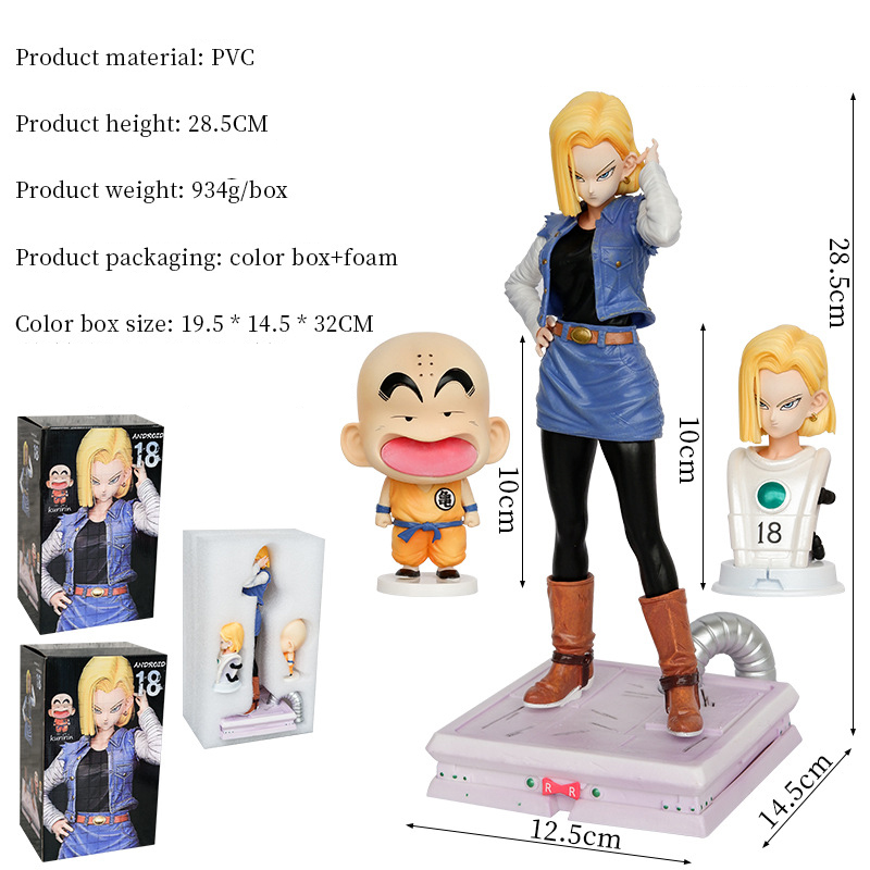 Androide 18 con Kuririn