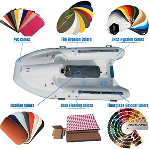 FUNSEA RIB360J, Yate Deportivo de Fibra de Vidrio de 12 Pies con Casco en V Profunda, Bote Rígido, Mini Bote Inflable de Pontones para <span class=keywords><strong>2</strong></span> Personas - Product Image 3
