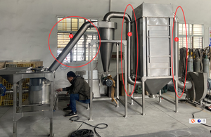 Автоматический ультратонкий сахарный шлифовальный станок, классификатор воздуха для пищевой промышленности, сертификация CE, зубчатая шестерня для обработки пищевых продуктов - Product Image 3