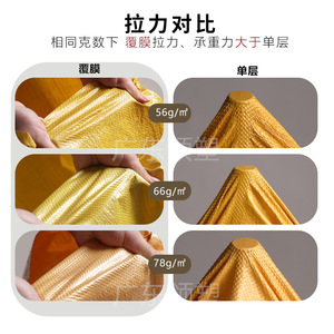 กระเป๋าผ้าทอกันน้ำยี่ซู 56-78 กรัม/ม. ฟิล์มด้านนอกสีเหลืองหนาสำหรับบรรจุภัณฑ์เสื้อผ้า โลจิสติกส์ด่วน - Product Image 1
