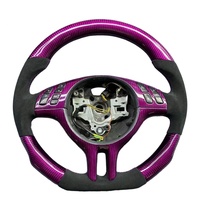 Volant en cuir suédé italien personnalisé YLA avec fibre de carbone forgée pour BM-W M3 M5 E46 E39 X5 E53 Z3 E36