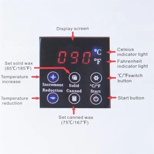 500ml Body Hair Removal <b>Melting</b> Pot Touch Button Smart LCD Display <b>Wax</b> Heater Electric Waxing Machine With Hard Beans Kit Set - Product Image 4