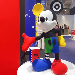 Escultura de Mickey y <span class=keywords><strong>Minnie</strong></span> <span class=keywords><strong>Mouse</strong></span>, Artesanía de Resina, Estatua de Fibra de Vidrio para Decoración del Hogar - Product Image 3