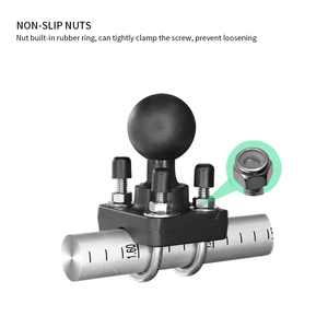 VINmounts Heavy Duty Super Clamp Mount Truck Forklift <b>Tablet</b> Holder Dual U-Bolt Rail Base with 1.5 Inch Ball <b>for</b> Industrial Use - Product Image 2