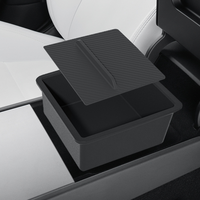Boîtes de rangement pour le nouveau Model Y Juniper, nouveau Model 3 2025, Model YL, accessoires intérieurs, boîtes de rangement pour accoudoir avec couvercle