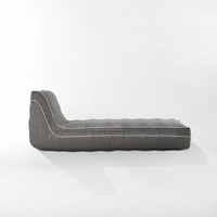 Chaise longue gonflable avec housse en tissu, canapé-lit gonflable pliable d'extérieur, chaise longue flottante, chaise longue en PVC