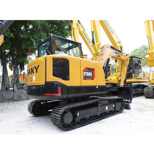 Mini-excavatrice sur chenilles SANY SY60C de 6 tonnes, d'occasion en bon état, avec moteur, pompe, boîte de vitesses, engrenages, pelle et benne, modèle 60C Sany60C - Product Image 5