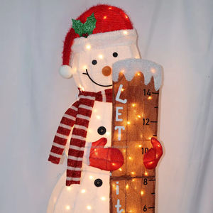 مصباح ثلاثي الأبعاد مقاس 48 بوصة HQ مصباح LED 90 لتر قماش شخصية سنومان مع مسطرة شريط مصباح LED خارجي لزينة الكريسماس والمنزل والأعياد - Product Image 1