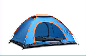 Sıcak satış 1-2 kişi glaoutdoor şişme kamp çadırı su geçirmez Oxford açık aile yürüyüş kamp için bir yatak odası yapısı - Product Image 2