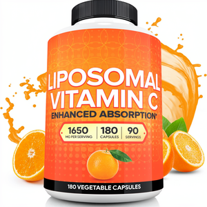 180 Cápsulas de Suplemento de Vitamina C Liposomal Premium 1650mg, 120 Cápsulas Vegetales, Suplemento de Vitamina C Liposomal de Alta Absorción - Product Image 1