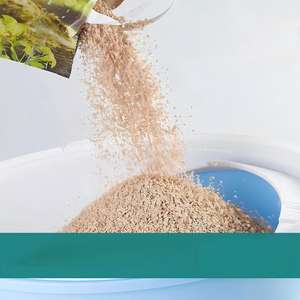 Lettiera per gatti in abete importata dalla Germania, lettiera per gatti quasi senza polvere, lettiera deodorante per gatti, lettiera vegetale deodorante <span class=keywords><strong>Meow</strong></span> 4.3kg - Product Image 2