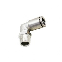 Coude du filetage mâle PL accouplement rapide connecteur pneumatique