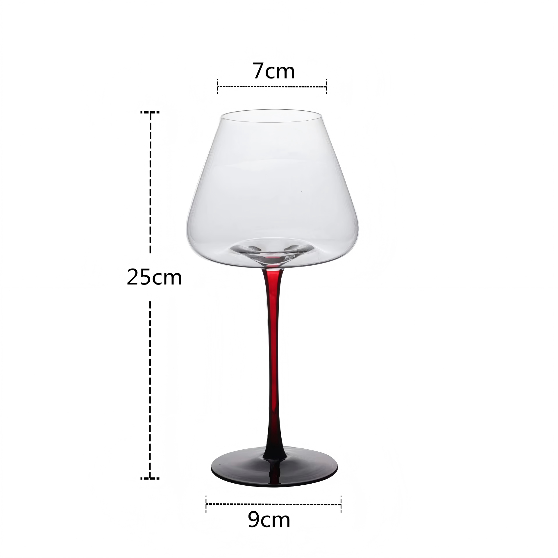 Red shaft with black base 720ml