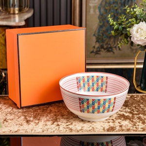 Wholesale Hot European Style Equestrian World 8inch Salad Bowl <b>Set</b> Banquet Party Tableware - Product Image 2