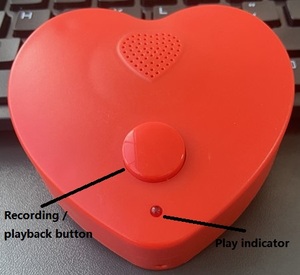 Módulos de Sonido Programables JR DTX01 con Forma de Corazón, de 16 Minutos y 16MB, Alimentados por Batería <span class=keywords><strong>AAA</strong></span>, Rojos, Grabables y con Sonido de Clic, Precio de Fábrica - Product Image 5