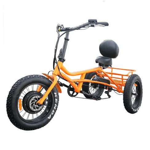 Kit de bicicleta eléctrica con batería, triciclos eléctricos de carga de 3 ruedas de 48v y 1000w