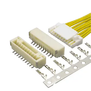 KR1259 micro JST 1.25mm pitch SMT type single row pin header cable housing wafer connectors