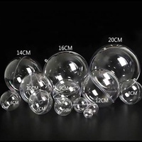 Toutes sortes de tailles différentes pour la décoration intérieure de mariage et de fête Boule transparente pour le bricolage Ornements à remplir en plastique transparent