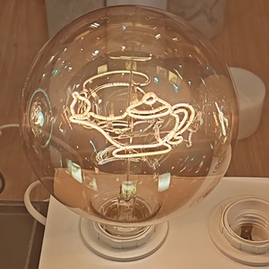 Trung Quốc Nhà máy thiết kế độc đáo hổ phách G125 trang trí Tea Pot Shape Dubai tùy chỉnh mô hình <span class=keywords><strong>LED</strong></span> bóng đèn dây tóc - Product Image 5