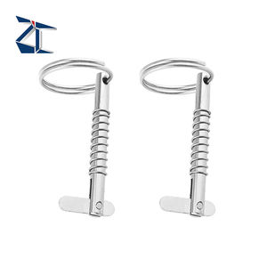 Goupille de verrouillage à ressort d'anneau de dégagement rapide d'acier inoxydable d'approvisionnement d'usine pour le matériel antirouille de bateau de pont supérieur de Bimini de bateau - Product Image 4