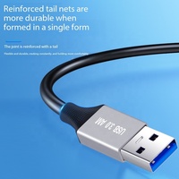 Cable de Impresora USB 3.0 a Macho Cuadrado, Cable de Datos de Alta Velocidad, Cable de Extensión de Transmisión de Datos para Computadora de Macho A a Macho B