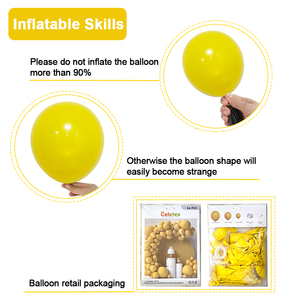 Wholesale Latex <strong>Balloon</strong> Set Birthday Party Decorations Theme Set Solid Yellow Color <strong>Balloon</strong> Arch Kit Happy Birthday <strong>Balloon</strong> Set - Product Image 5