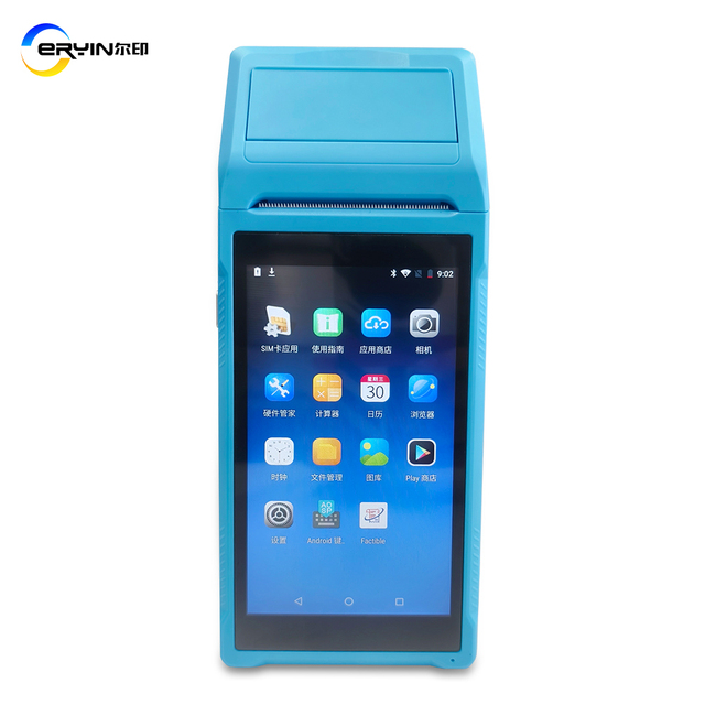 Portable Android Pda With 500hd Camera to Scan Qr Code Built-in 58mm Thermal Printer