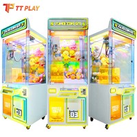 Machine de jeu commerciale à monnayeur de haute valeur avec lumières clignotantes, conçue pour attirer les joueurs et générer des revenus dans les centres commerciaux