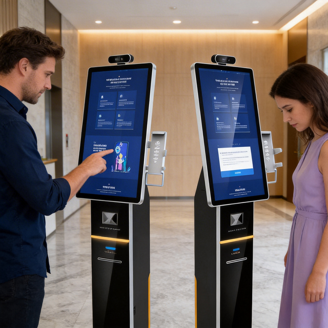 High Quality Coin Sorter Smart Self Service Terminal with SDK and Barcode Reader Floor Standing for Business
